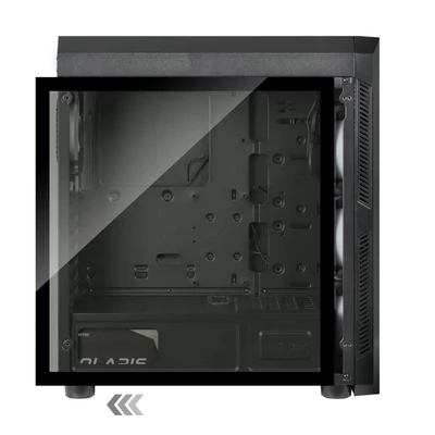 Kép 4/6 - Chieftec Scorpion 3 Gaming Tempered Glass Black