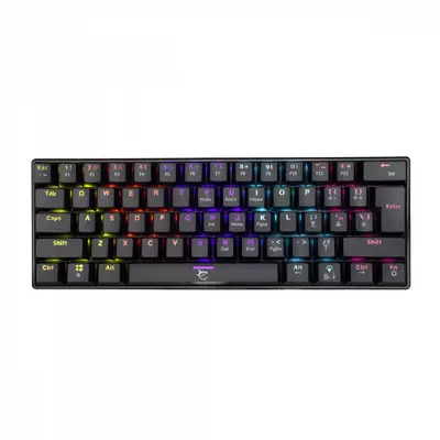 White Shark GK-2022B Shinobi Brown Switches Mechanical 60% Gaming Keyboard Black HU