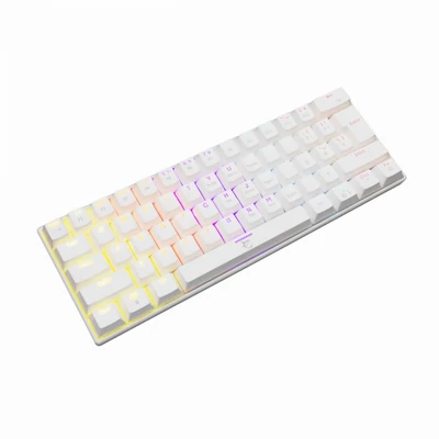 Kép 2/7 - White Shark GK-2022W Shinobi Red Switches Mechanical 60% Gaming Keyboard White US