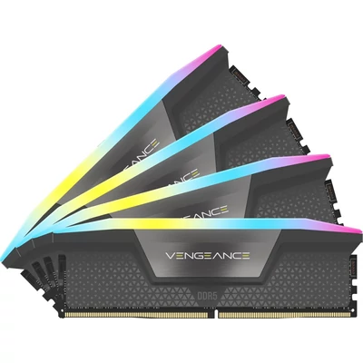Kép 2/4 - Corsair 64GB DDR5 5600MHz Kit(4x16GB) Vengeance RGB AMD Expo Black
