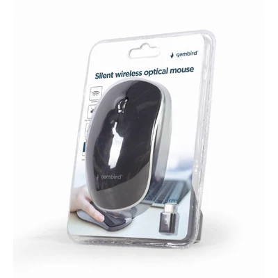 Kép 3/3 - Gembird MUSW-4BSC-01 Silent Wireless Mouse Black