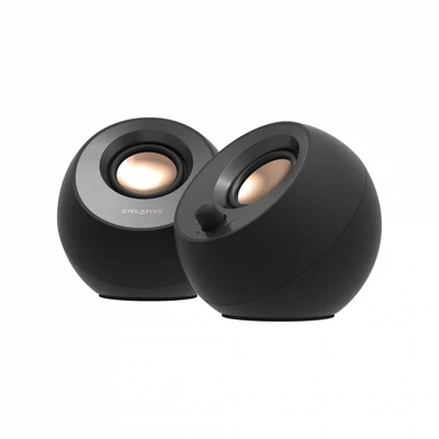 Kép 3/5 - Creative Pebble V3 Minimalistic 2.0 USB-C Speakers with Bluetooth Black