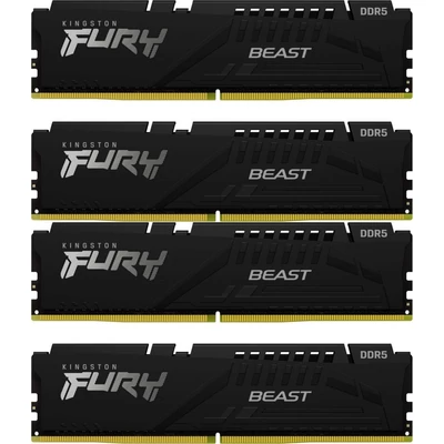 Kingston 64GB 5200Mhz Kit(4x16GB) Fury Beast Black