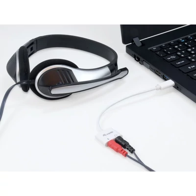 Kép 4/5 - EQuip USB-C to Audio 2.0 USB Hangkártya