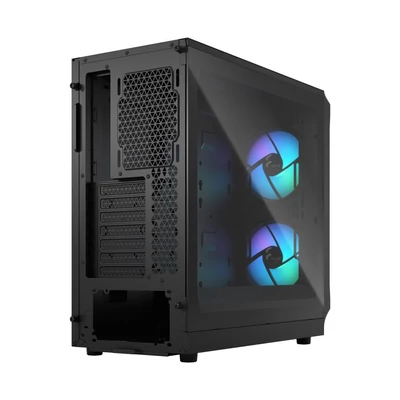 Kép 8/10 - Fractal Design Focus 2 Tempered Glass Black TG Clear Tint