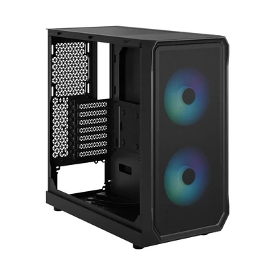 Kép 7/11 - Fractal Design Focus 2 RGB Tempered Glass Black TG Clear Tint