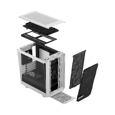 Kép 18/18 - Fractal Design Meshify 2 Tempered Glass Mini White TG Clear Tint