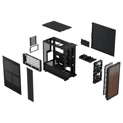 Kép 7/19 - Fractal Design North Charcoal Window Black