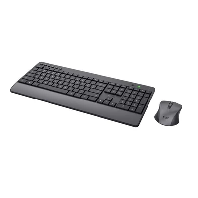 Kép 3/4 - Trust Trezo Comfort Wireless Keyboard & Mouse Set Black HU