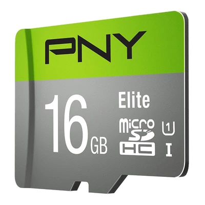 Kép 2/3 - PNY 16GB microSDXC Elite Class 10 UHS-I + adapterrel