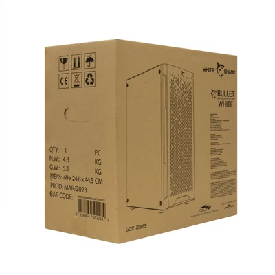 Kép 7/7 - White Shark GCC-2303 Bullet Tempered Glass White