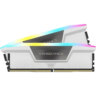 Kép 2/3 - Corsair 32GB DDR5 6400MHz Kit(2x16GB) Vengeance RGB White