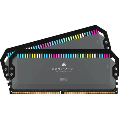 Kép 2/2 - Corsair 32GB DDR5 6000MHz Kit(2x16GB) Dominator Platinum RGB Cool Grey