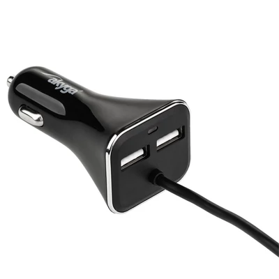 Kép 2/6 - Akyga AK-CH-10 USB Adapter 12-24V/5V/9A 4USB Black
