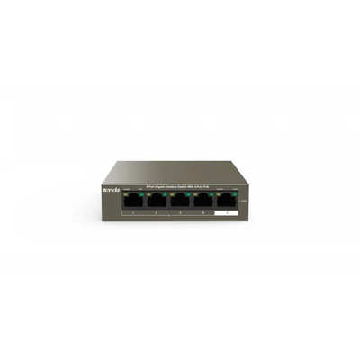Tenda TEG1105P-4-63W 5 portos gigabit asztali switch 4db PoE porttal