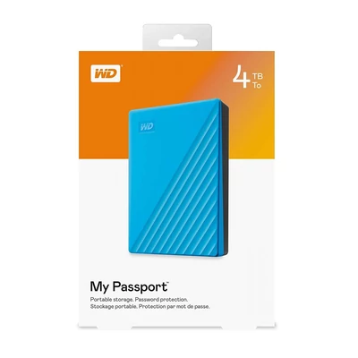 Kép 7/7 - Western Digital 4TB 2,5" USB3.2 My Passport Blue