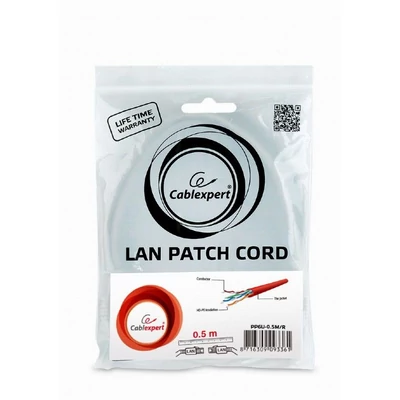 Kép 3/3 - Gembird CAT6 U-UTP patch kábel 0,5m piros