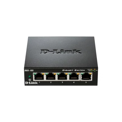 D-Link DGS‑105 5‑port gigabit nem menedzselhető asztali switch