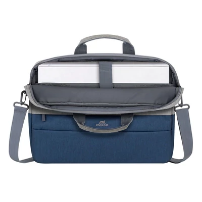 Kép 10/17 - RivaCase 7532 Anti-theft Laptop Bag 15,6" Grey/Dark Blue