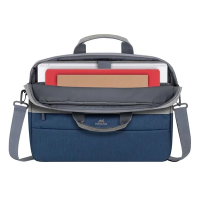 Kép 11/17 - RivaCase 7532 Anti-theft Laptop Bag 15,6" Grey/Dark Blue