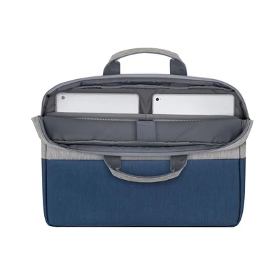 Kép 12/17 - RivaCase 7532 Anti-theft Laptop Bag 15,6" Grey/Dark Blue