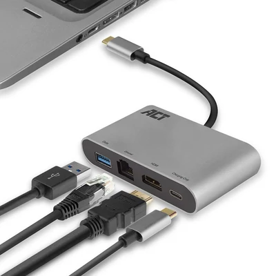 Kép 7/7 - ACT AC7040 USB-C 4k Multiport Dock