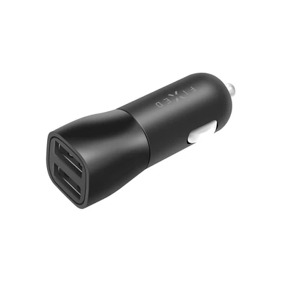 Kép 2/2 - FIXED Car charger with 2xUSB output, 15W Smart Rapid Charge Fekete