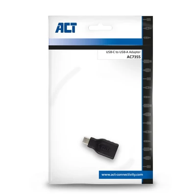 Kép 5/5 - ACT AC7355 USB3.2 Gen1 Type-C to USB Type-A adapter