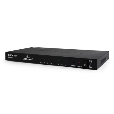 Gembird DSP-8PH4-03 8 portos HDMI splitter fekete