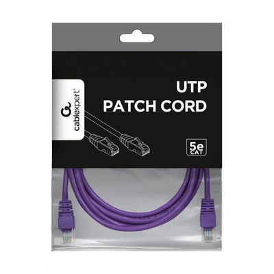 Kép 2/2 - Gembird CAT5e U-UTP patch kábel 1m lila