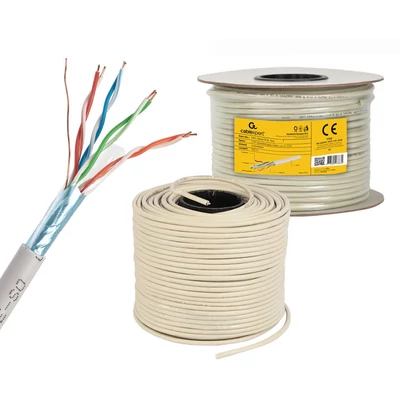 Kép 4/4 - Gembird CAT5e F-UTP Intallation kábel 100m szürke