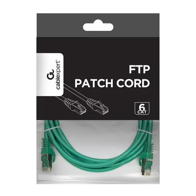 Kép 3/3 - Gembird CAT6 F-UTP patch kábel 1m zöld