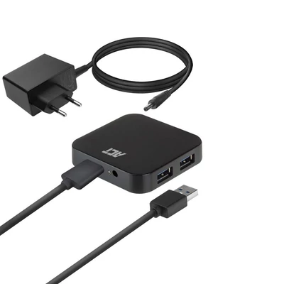 Kép 5/6 - ACT AC6305 USB 3.2 4-Port Hub Black