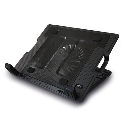 ACT AC8110 17" Laptop Cooling Stand with 2-Port Hub Black