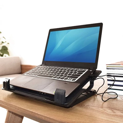 Kép 6/8 - ACT AC8110 17" Laptop Cooling Stand with 2-Port Hub Black