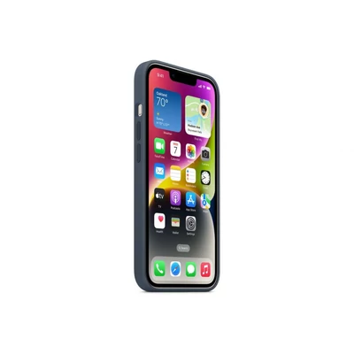 Kép 4/4 - Apple iPhone 14 Silicone Case with MagSafe Storm Blue