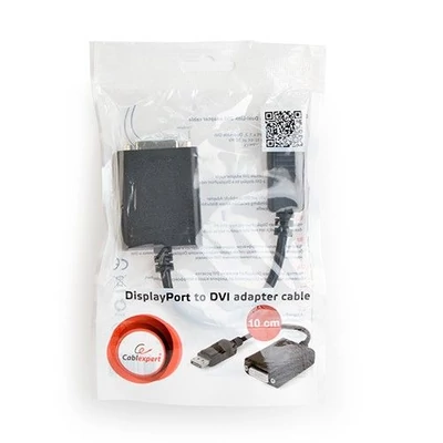 Kép 2/3 - Gembird A-DPM-DVIF-03 DisplayPort to Dual-Link DVI-I (24+5) Adapter Cable Black