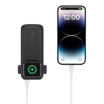 Kép 3/5 - Belkin BPD005BTBK BoostCharge Pro Fast Wireless Charger for Apple Watch + Power Bank 10K Black