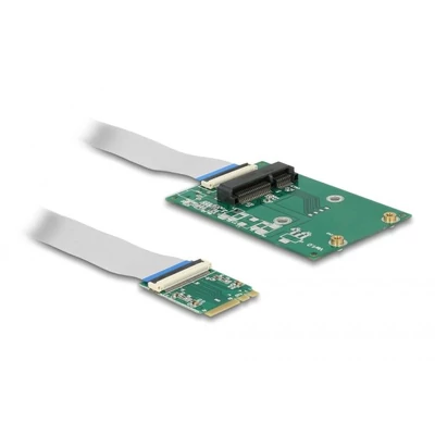 Kép 2/4 - DeLock Converter M.2 Key A+E male > 1x Mini PCIe Slot half size / full size with flexible cable