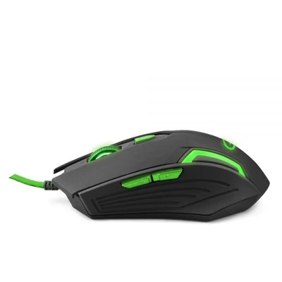Kép 2/4 - Esperanza MX205 Fighter Gamer mouse Black/Green