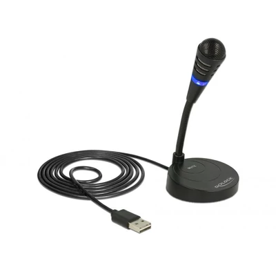 Kép 3/4 - DeLock USB Microphone with base and Touch-Mute Button