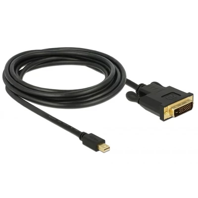 Kép 2/2 - DeLock Mini Displayport 1.1 male > DVI-D (24+1 Single Link) male 3m Cable