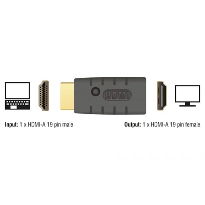 Kép 2/3 - DeLock HDMI-A male > HDMI-A female EDID Emulator Adapter