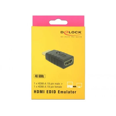 Kép 3/3 - DeLock HDMI-A male > HDMI-A female EDID Emulator Adapter