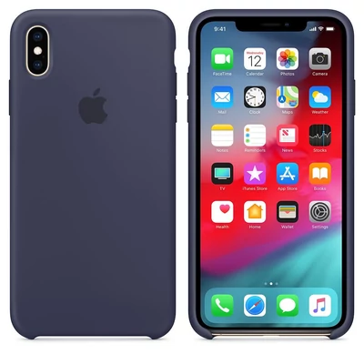 Kép 2/3 - Apple iPhone XS Max Silicone case Midnight Blue