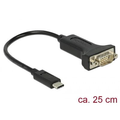 DeLock USB Type-C > 1xSerial DB9 RS-232 Adapter