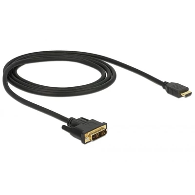 Kép 2/3 - DeLock DVI-D (Single Link) male > HDMI-A male cable 1m Black