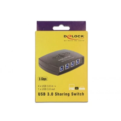 Kép 4/4 - DeLock USB 3.0 sharing switch 4 – 1