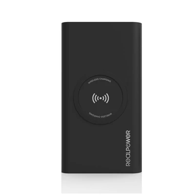 Kép 2/4 - Realpower PB-8000 Wireless 8000mAh PowerBank Black