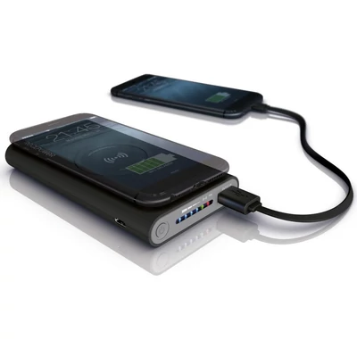 Kép 3/4 - Realpower PB-8000 Wireless 8000mAh PowerBank Black